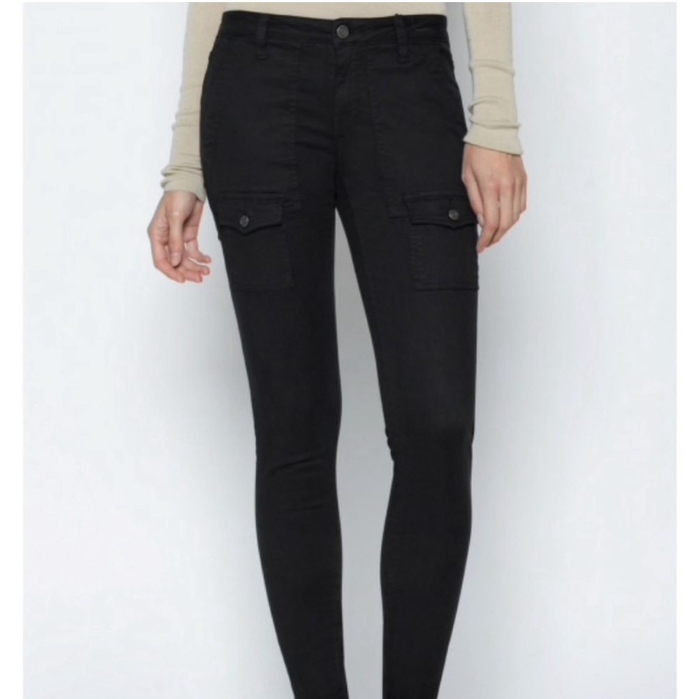 Joie black skinny cargo jeans size 4